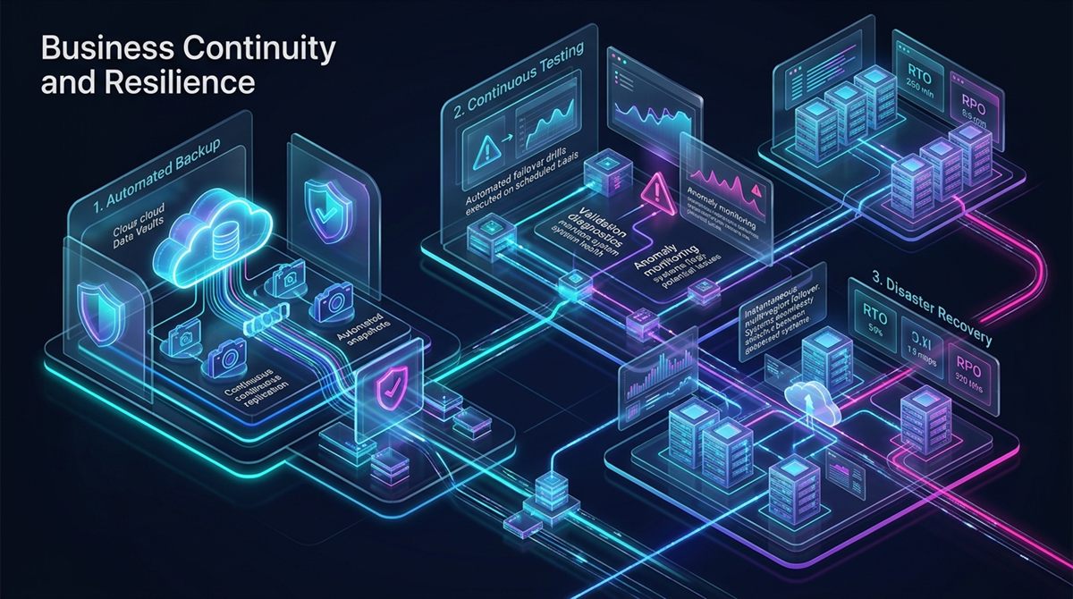 Business Continuity, Backup, Testing & Disaster Recovery