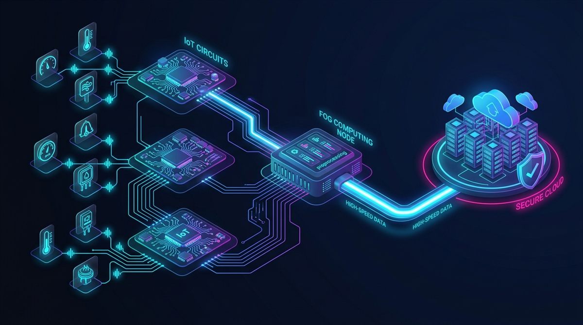 IoT Edge Sensors, 3 IoT Boards, Fog Computing Node & Cloud